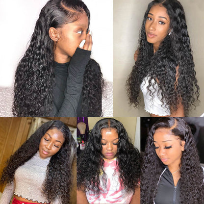 5X5 Water Wavy Closure Wig