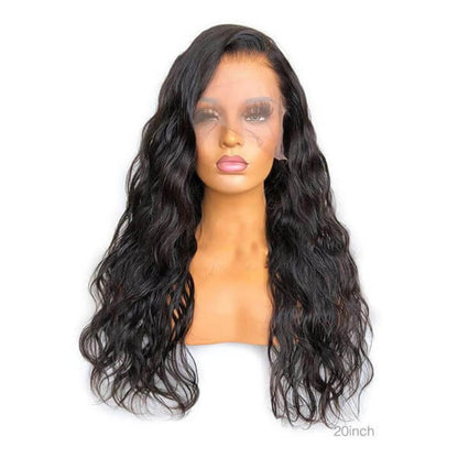 13X6 Lace Frontal 180 Natural Wavy Wig