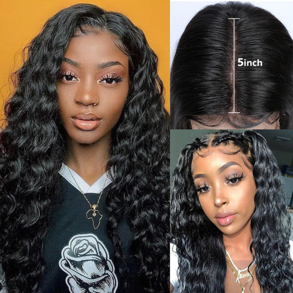 5X5 Loose Deep Closure Wig