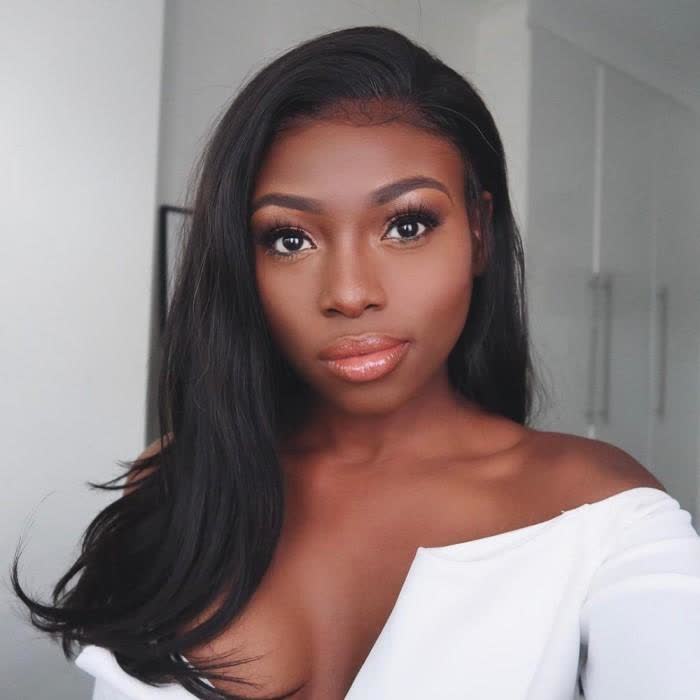 1B Natural Black Straight Wig