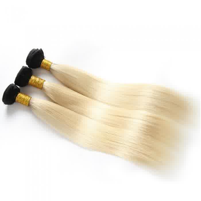 Ombre 1B 613 Blonde Straight Bundles