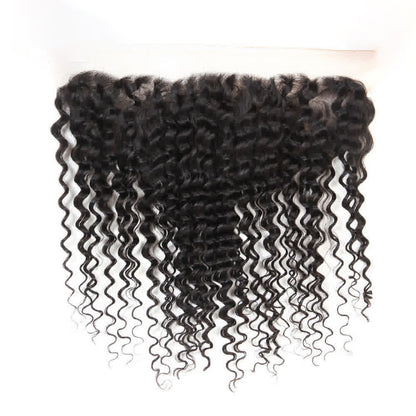 13x4 Frontal Deep Curly Closure