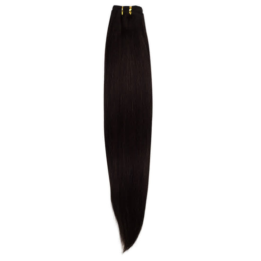 2 Darkest Brown Straight Remy Hair Bundles