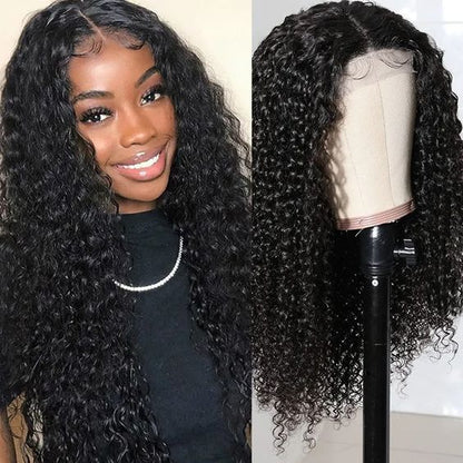 5X5 Kiny Curly Closure Wig