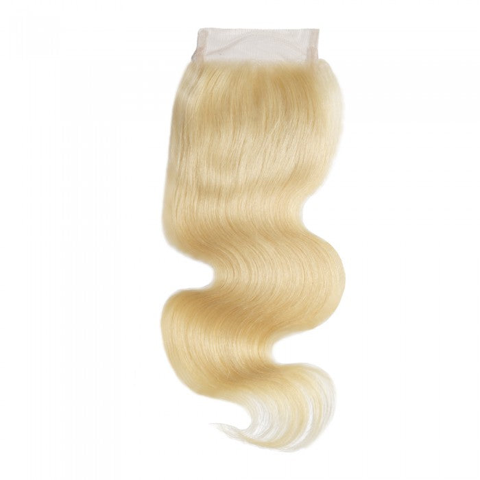 613 Blonde Body Wavy Top Closure Bundles