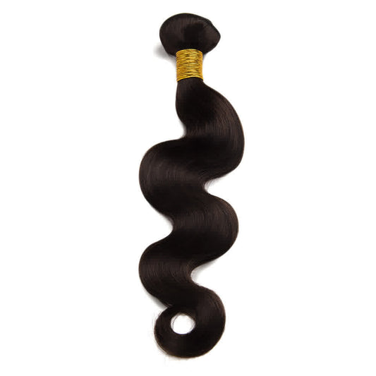 2 Darkest Brown Body Wavy Remy Hair Bundles