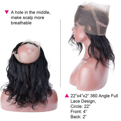 360 Body Wavy Closure