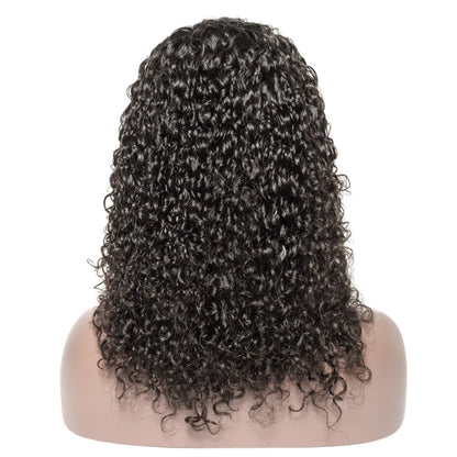 1B Natural Black Italy Curly Bob Wig