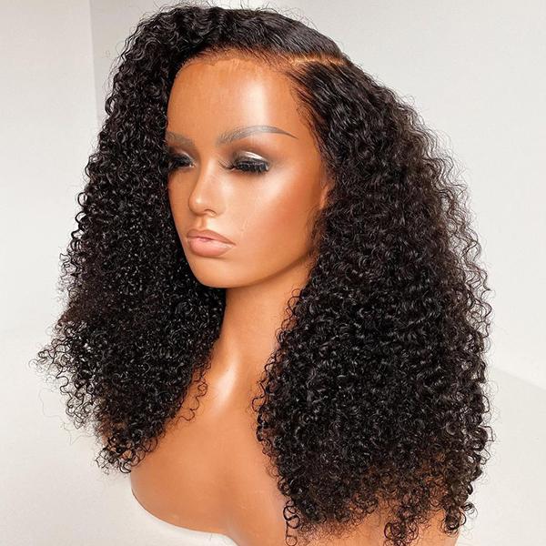 Transparent Afro Curly Frontal Lace Wig