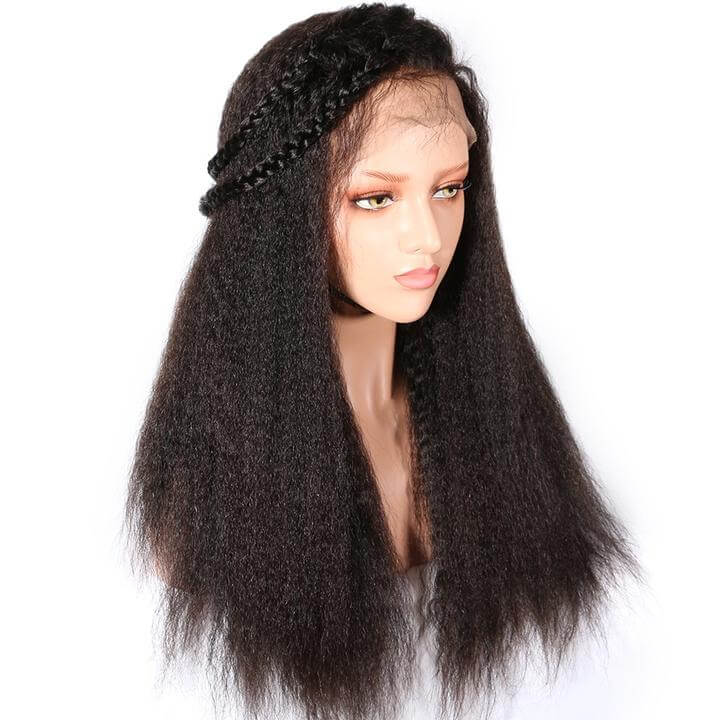 13X4 Lace Frontal 180 Kinky Straight Wig