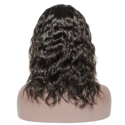 13x4 Lace Front Natural Wavy Bob Wig