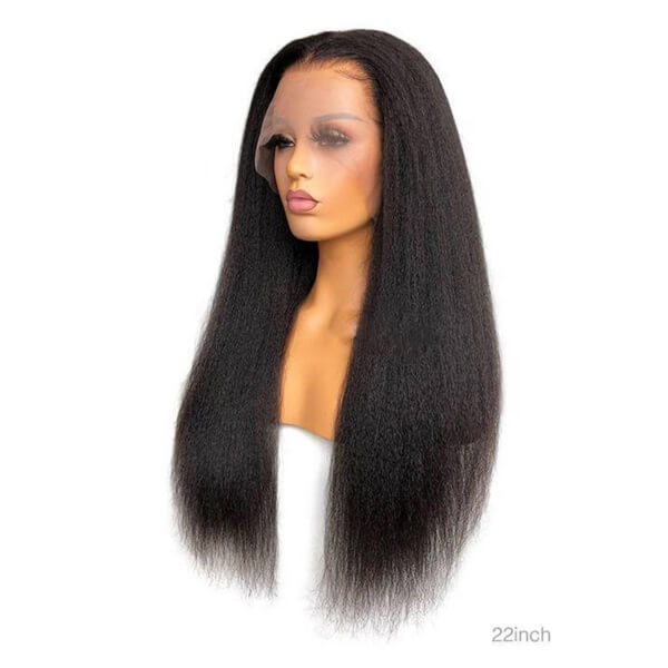 13X6 Lace Frontal 180 Kinky Straight Wig