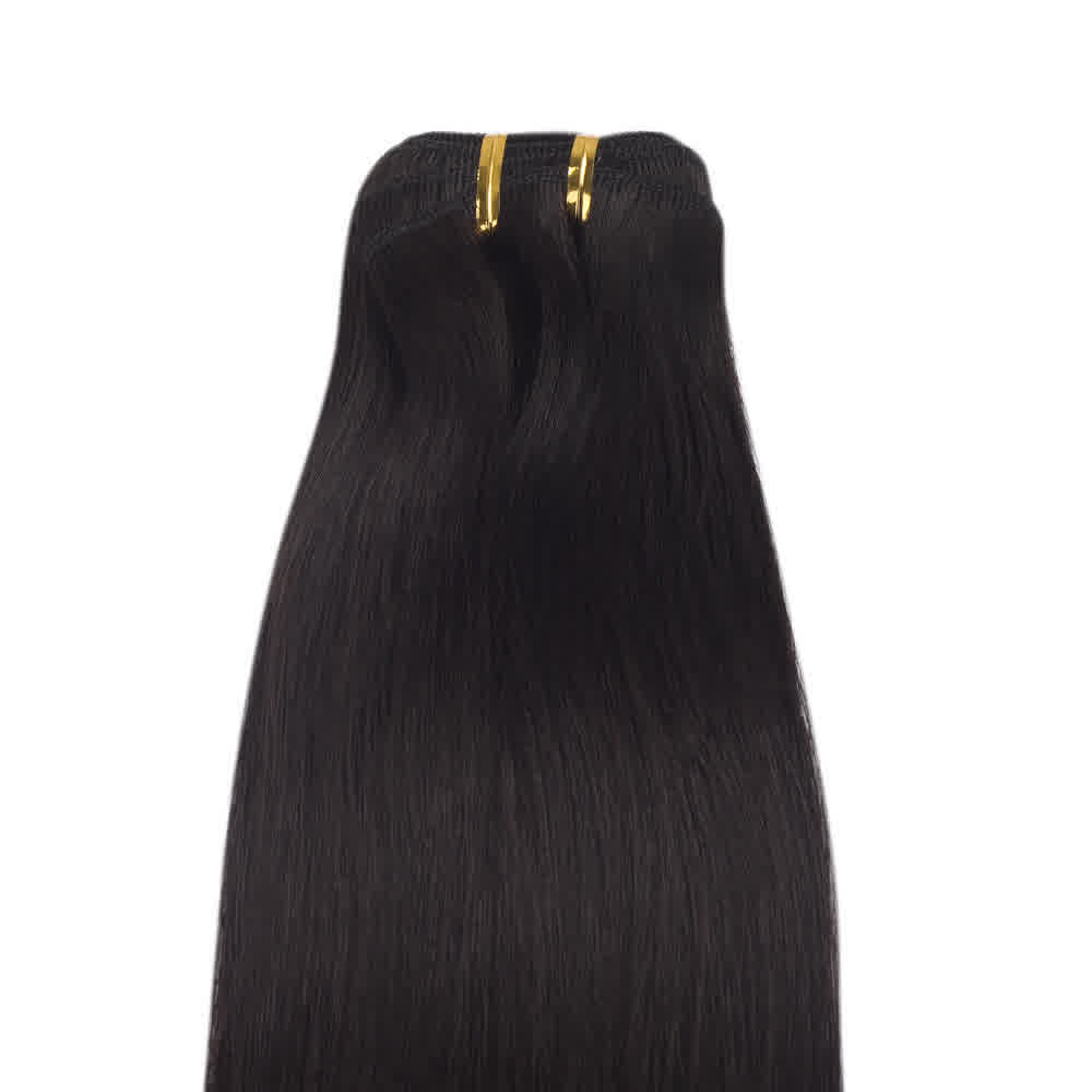 1B Natural Black Straight Remy Hair Bundles