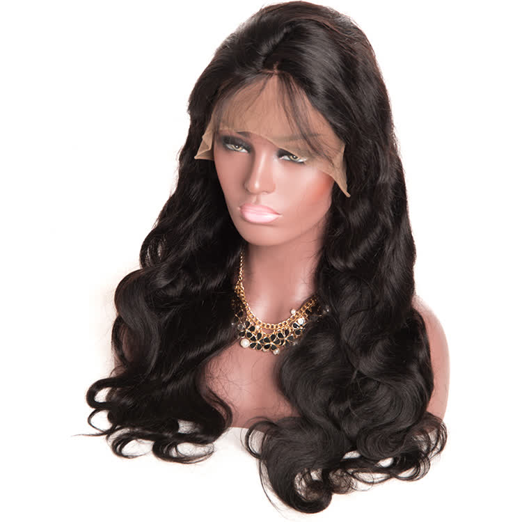 1B Natural Black Body Wavy Wig