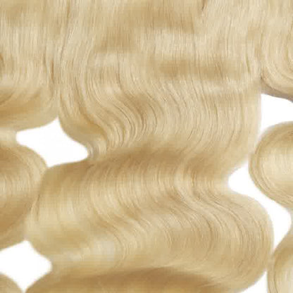 613 Blonde Body Wavy Frontal Bundles