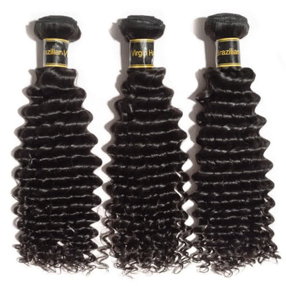 Virgin Hair Deep Curly Bundles