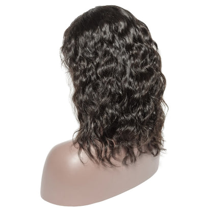 1B Natural Black Natural Curly Bob Wig