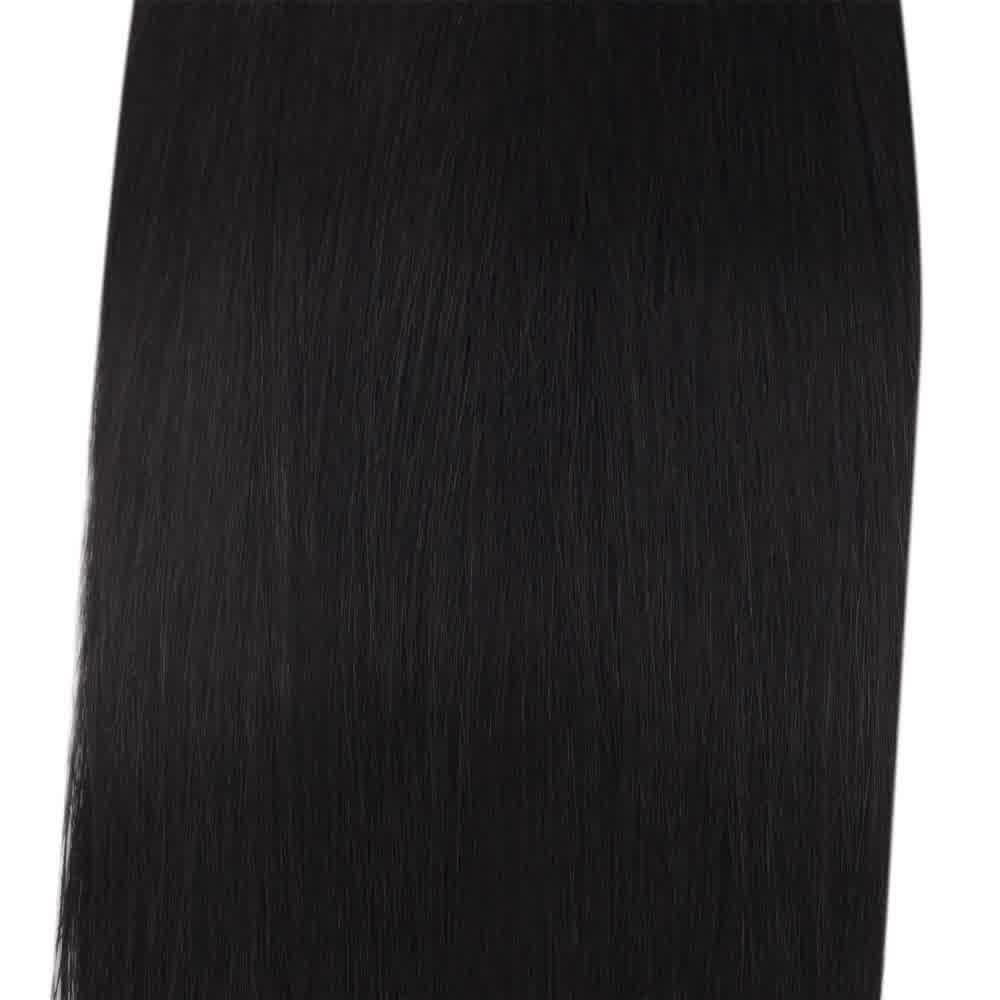 1 Jet Black Straight Remy Hair Bundles