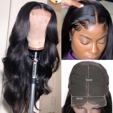 5X5 Body Wavy Closure Wig