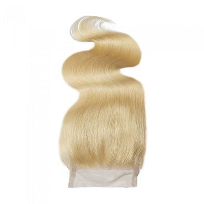 613 Blonde Body Wavy Top Closure Bundles