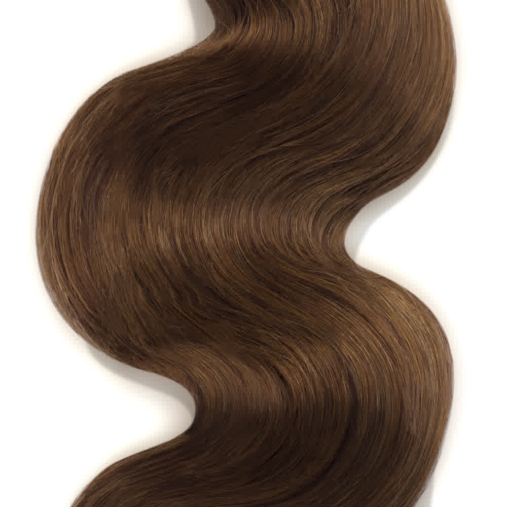 8 Light Brown Body Wavy Remy Hair Bundles