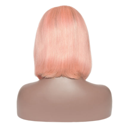 1B Pink Straight Bob Wig