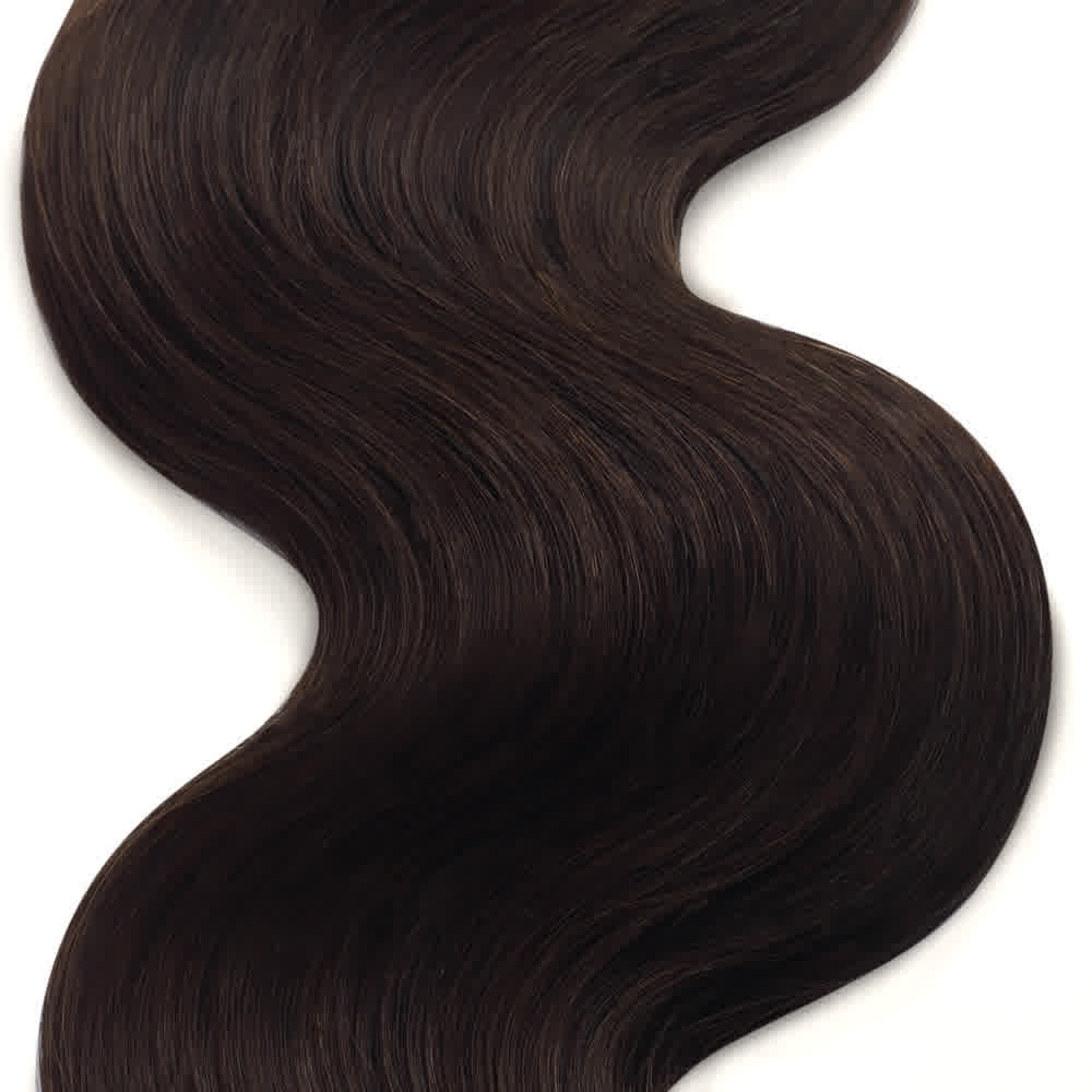 4 Chocolate Brown Body Wavy Remy Hair Bundles