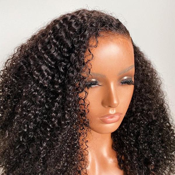 Transparent Afro Curly Frontal Lace Wig