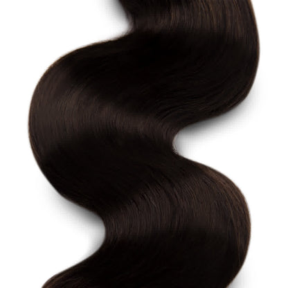 2 Darkest Brown Body Wavy Remy Hair Bundles