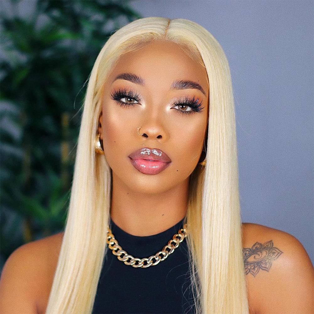 13X4 Lace Frontal 613 Straight Wig