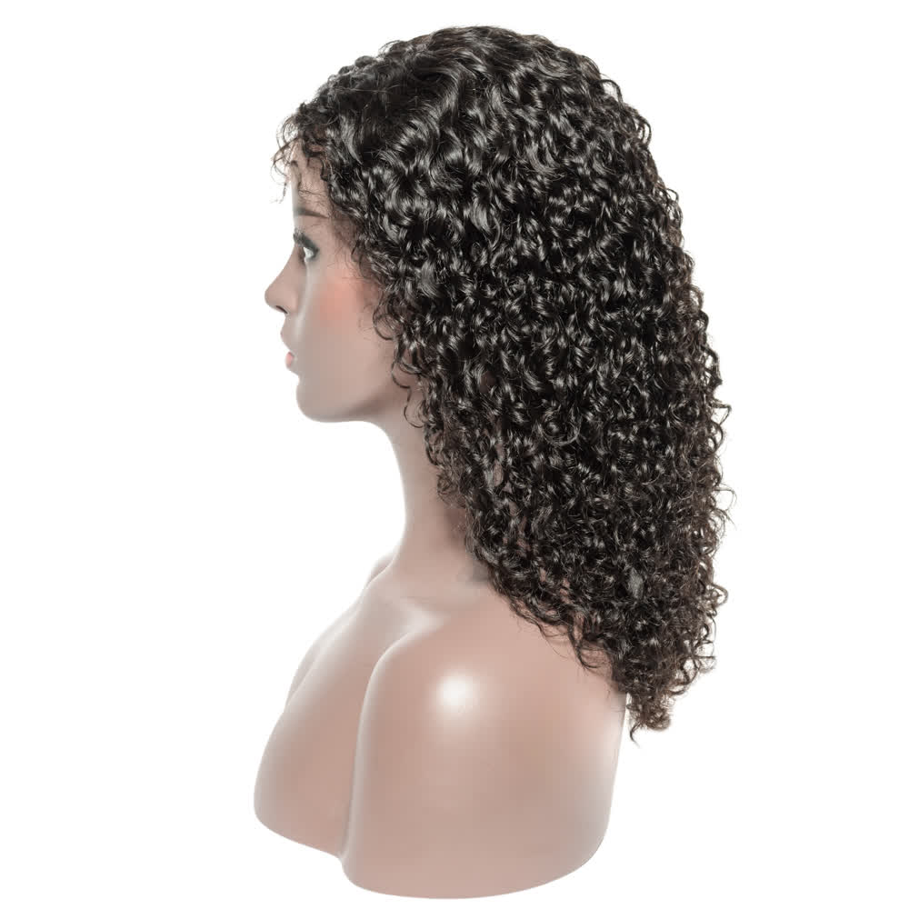 1B Natural Black Italy Curly Bob Wig