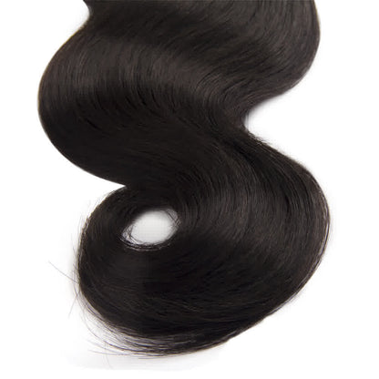 1B Natural Black Body Wavy Remy Hair Bundles