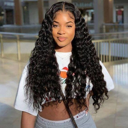 13X6 Lace Frontal 180 Deep Wavy Wig