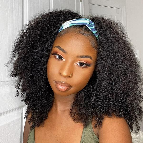 Jerry Curl Headband Wig