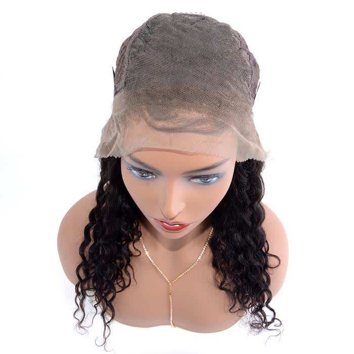 1B Natural Black Deep Curly Wig