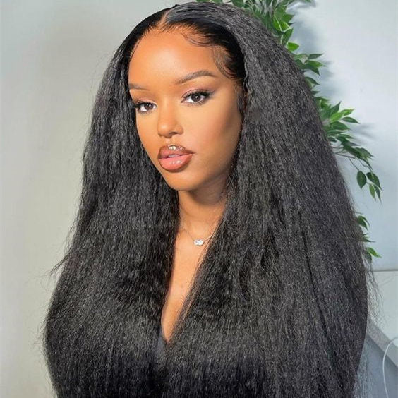 13X4 Lace Frontal 180 Kinky Straight Wig