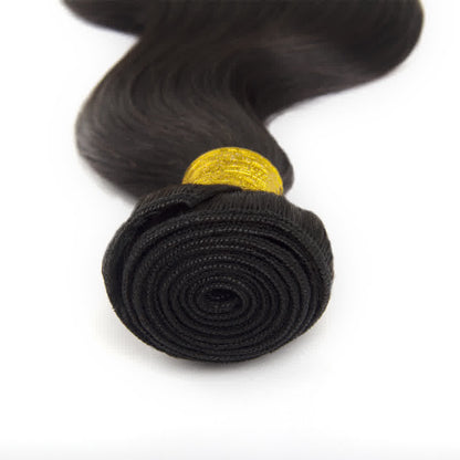 1B Natural Black Body Wavy Remy Hair Bundles