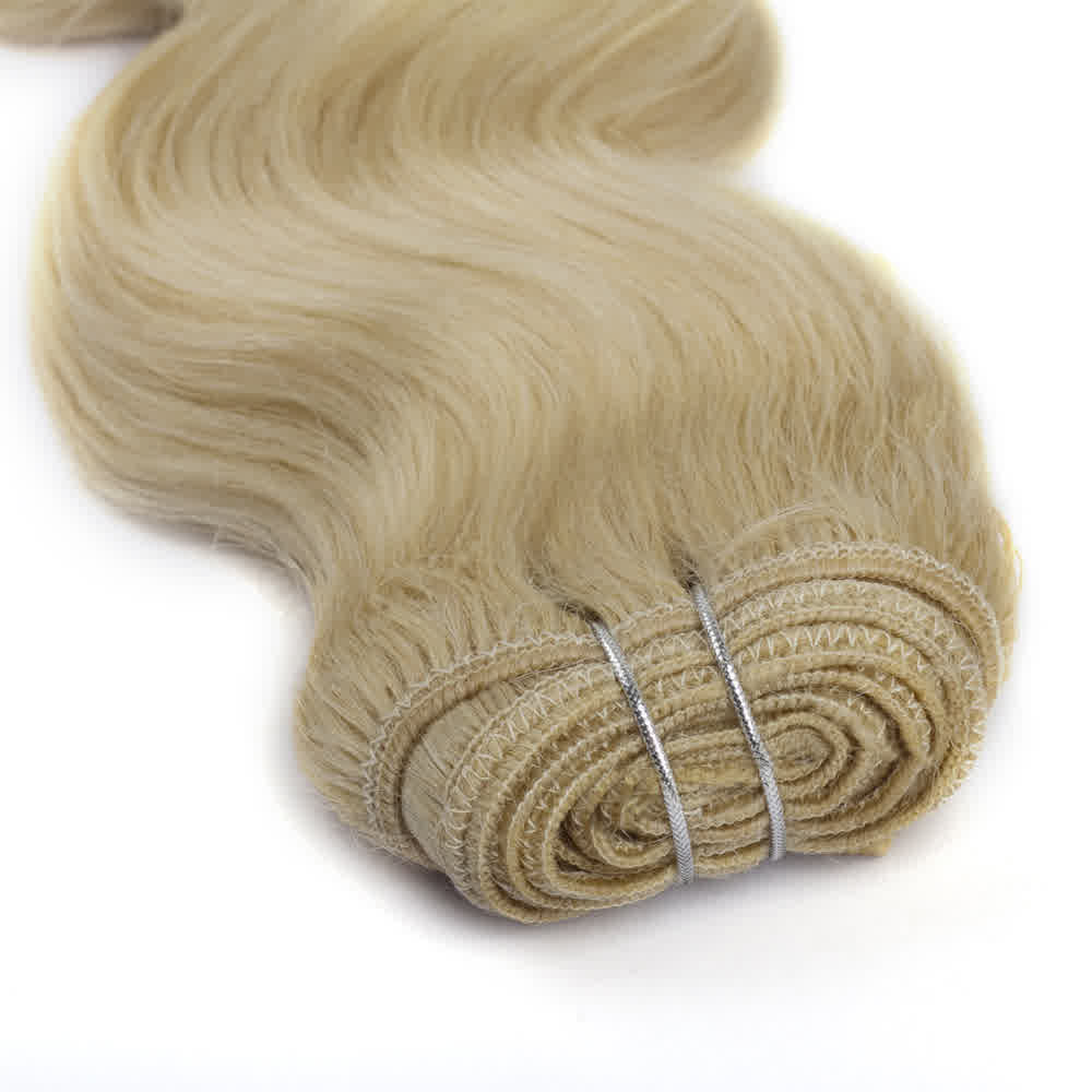 60 White Blonde Body Wavy Remy Hair Bundles