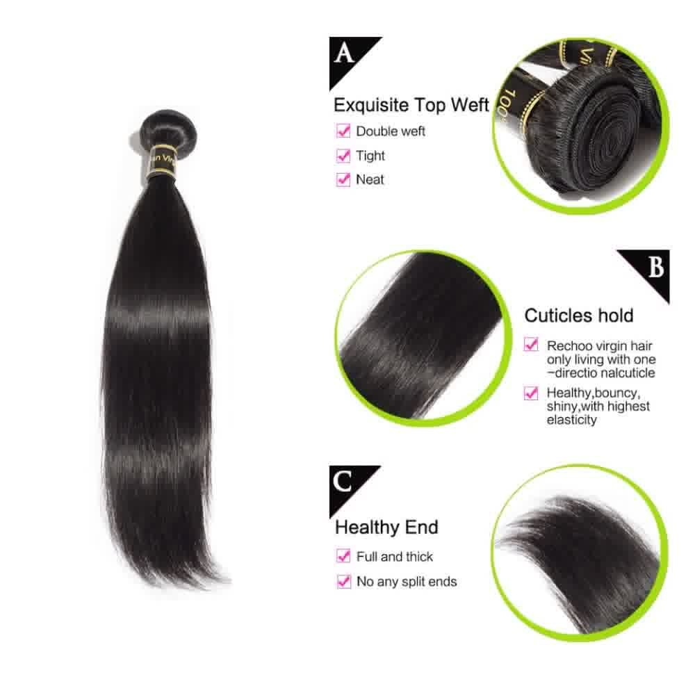 Virgin Hair Straight Bundles