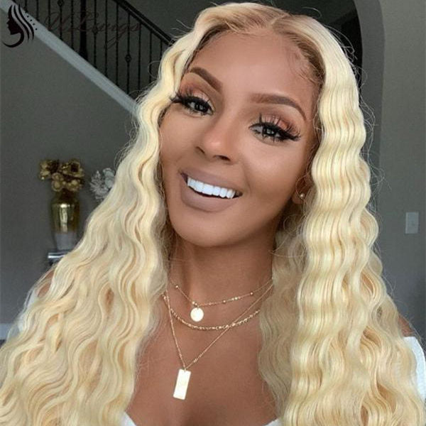 13X4 Lace Frontal 613 Deep Wavy Wig