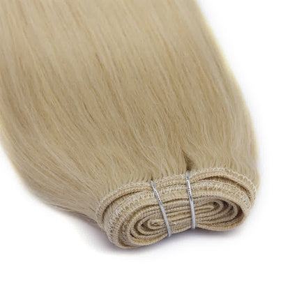 60 White Blonde Straight Remy Hair Bundles