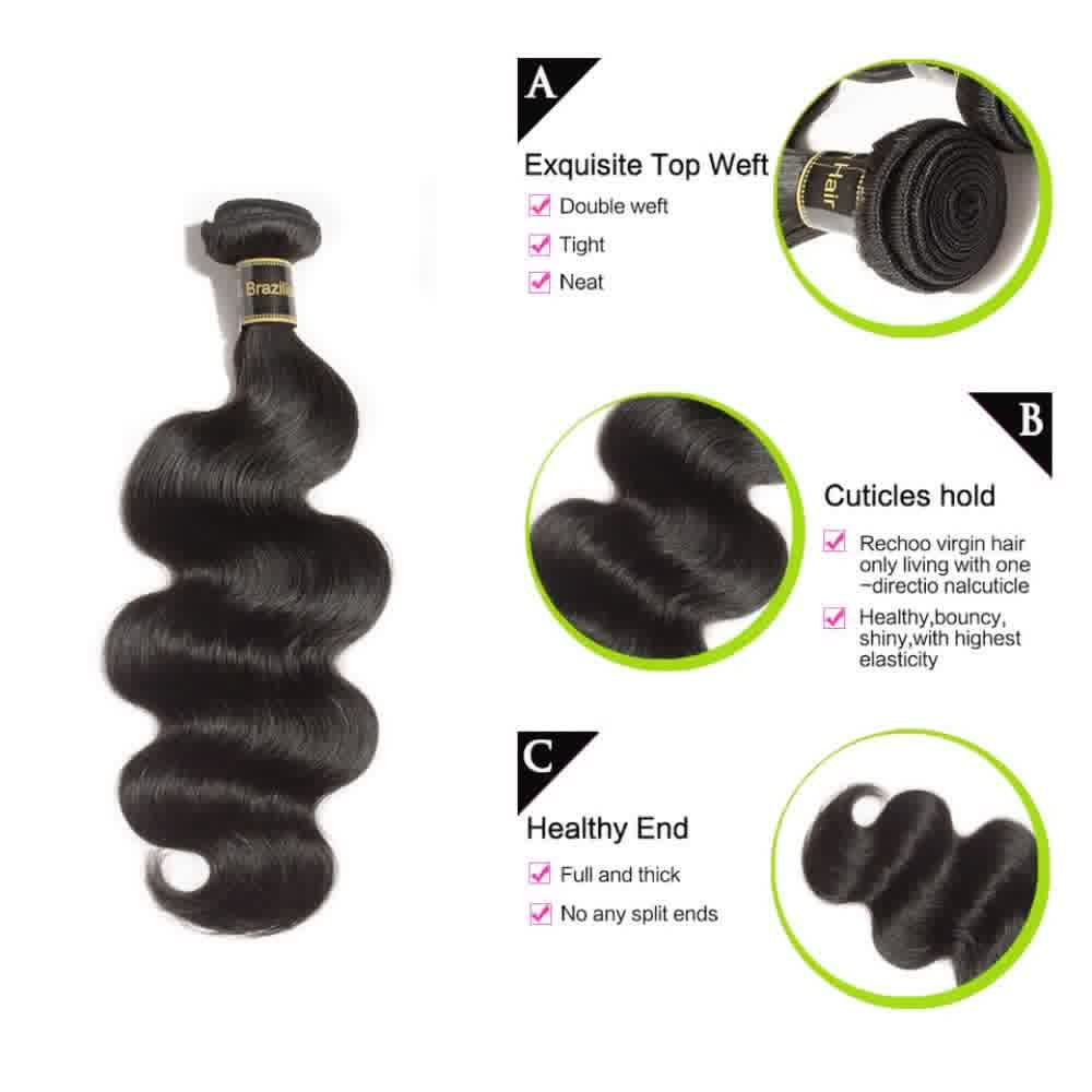 Virgin Hair Body Wavy Bundles