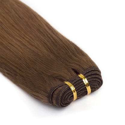 8 Light Brown Straight Remy Hair Bundles