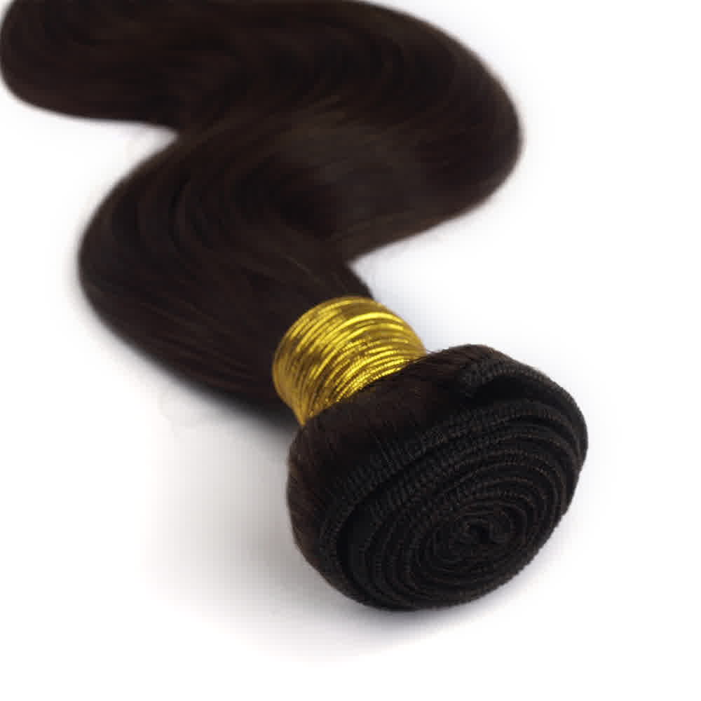 4 Chocolate Brown Body Wavy Remy Hair Bundles