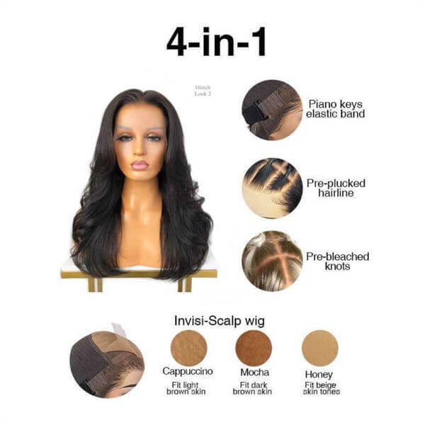 13X6 Lace Frontal 180 Body Wavy Wig