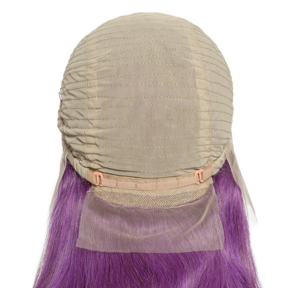 Purple Straight Bob Wig