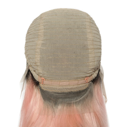 1B Pink Straight Bob Wig