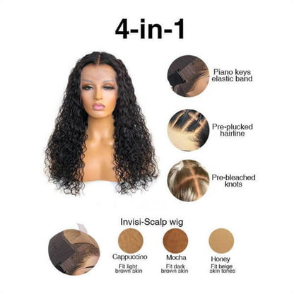 13X6 Lace Frontal 180 Deep Curly Wig