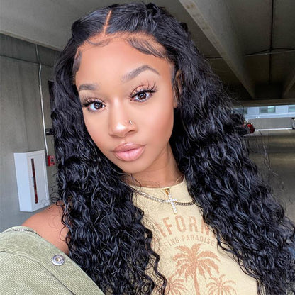 13X4 Lace Frontal 180 Water Wavy Wig