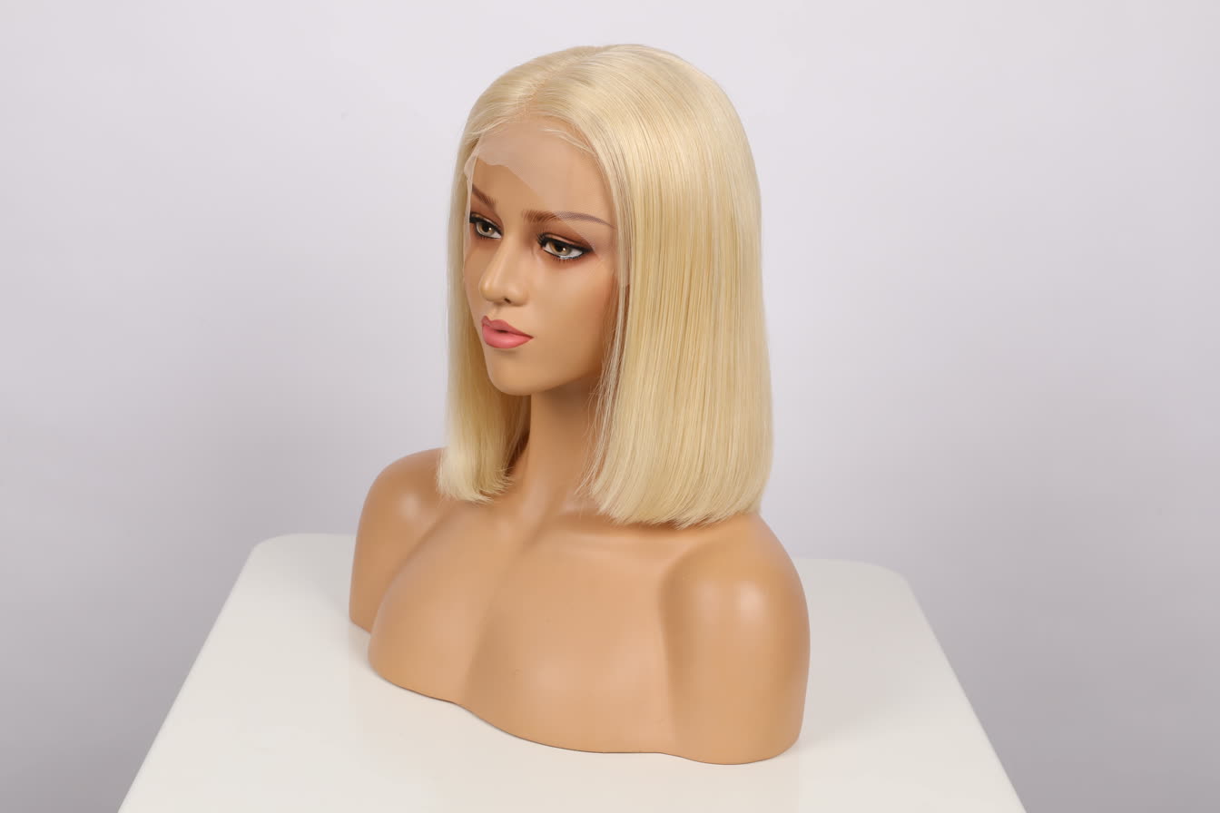 13x4 Lace Front 613 Straight Bob Wig